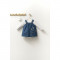 Set rochita cu body pentru fetite Monster, Tongs baby (Culoare: Bleumarin, Marime: 9-12 luni)