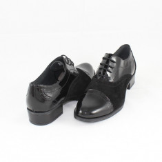Pantofi casual dama piele naturala - Nicolis negru - Marimea 40 foto