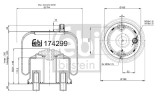 FEBI BILSTEIN 174299 Burduf, suspensie pneumatica