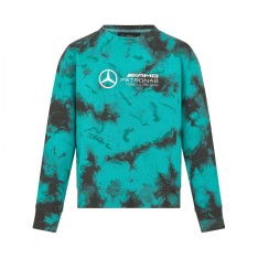 Mercedes AMG Petronas hanorac de bărbați Crew Neck Tie Dye F1 Team 2024 - XXL
