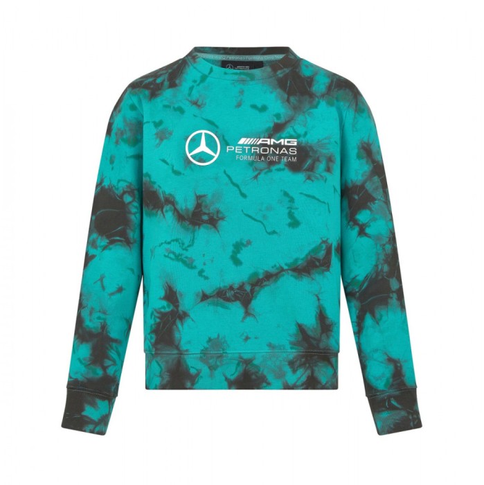 Mercedes AMG Petronas hanorac de bărbați Crew Neck Tie Dye F1 Team 2024 - S