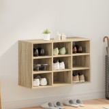 vidaXL Dulap pentru pantofi Sonoma oak 52.5 x 30 x 50 cm Lemn compozit