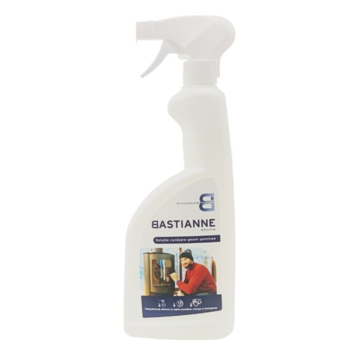 Solutie de curatat geamuri pentru sobe si seminee, Bastianne, 750 ml