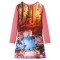 Rochie copii cu m&acirc;neci lungi, roz antichizat, 92 14892