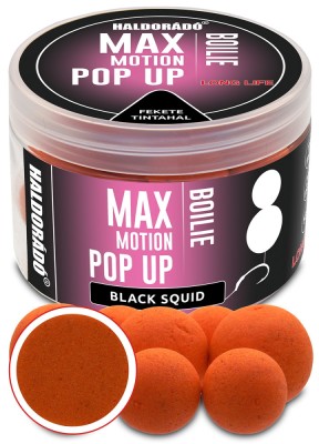 Haldorado - Momeala flotanta Max Motion Boilie Pop Up 16, 20mm - Black Squid foto