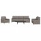 vidaXL Set de canapea cu perne, 4 piese, gri taupe, material textil 3278302