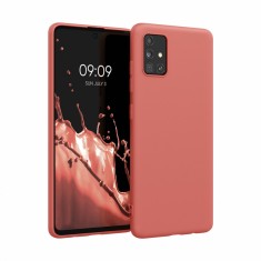 Husa pentru Samsung Galaxy A51, Silicon, Roz, 51196.215 foto