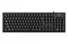 TASTATURA GENIUS USB, 104 taste, black, &amp;quot;Smart KB-100 RO&amp;quot;, aranjament romana... foto