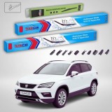 Cumpara ieftin Ștergătoare Seat Ateca KH7 2016-prezent | Set Față și Spate Flat &ndash; TeamCar&reg;
