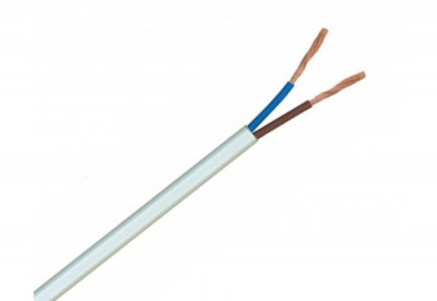 Cablu bifilar dubluizolat de alimentare MYYUP 2x0.75mm 100% cupru rola 100m SafetyGuard Surveillance foto