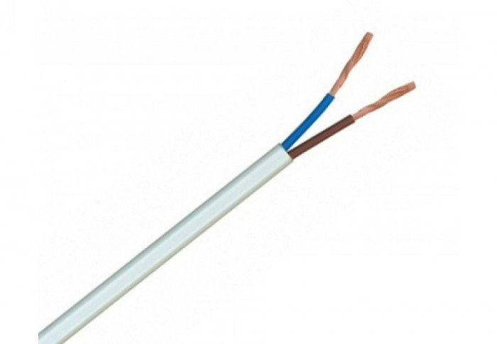 Cablu bifilar dubluizolat de alimentare MYYUP 2x0.75mm 100% cupru rola 100m SafetyGuard Surveillance