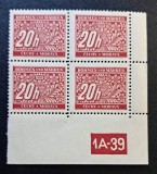 Protectoratul Boemiei și Moraviei - (1939) - Bloc "Motive Populare / Inimă Tradițională" 20h Roșu cu Margine și Dată "1A-39" (MINT / Neștampilat) CLK1