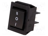 Rocker NINIGI DP3T ON-OFF-ON 15A/250VAC negru 35m&Omega;