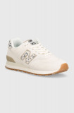 New Balance sneakers din piele intoarsă WL574XD2 culoarea bej, WL574XD2