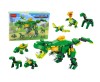 Set de constructie cu dinozauri, 21 x 15 x 15 cm, 160 piese, Lean 20963