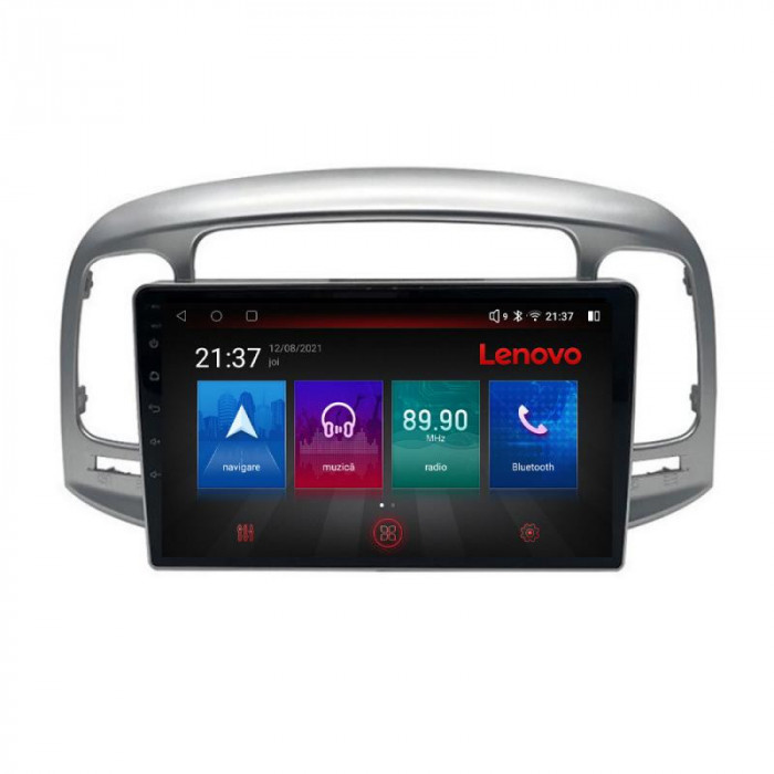 Navigatie dedicata Hyundai Accent 2006-2012 E-ACCENT Octa Core cu Android Radio Bluetooth Internet GPS WIFI DSP 4+64GB 4G CarStore Technology