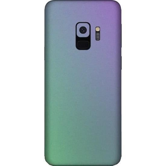 Set Folii Skin Acoperire 360 Compatibile cu Samsung Galaxy S9 (Set 2) - ApcGsm Wraps Cameleon Lavander Blue