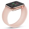 Curea din silicon roz pink sand tip solo loop pentru Apple Watch 38/40/41 mm seriile 1,2,3,4,5,6,7,8 marimea S, lungime incheietura mana 158-177 mm