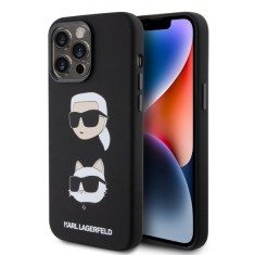 Husa pentru iPhone 15 Pro Max - Karl Lagerfeld Silicone (KLHCP15XSDHKCNK) - Karl&amp;Choupette Head