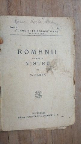Romanii de peste Nistru- V.Harea | Okazii.ro