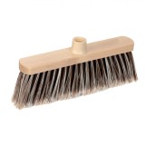 Mătură manuală Vanity, peri moi naturali, lemn/plastic, bej/maro, 27.5cm. Compatibilă cu cozi tip gros