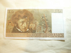 Bancnota 10 franci 2- I-1976 Franta , cal.medie foto