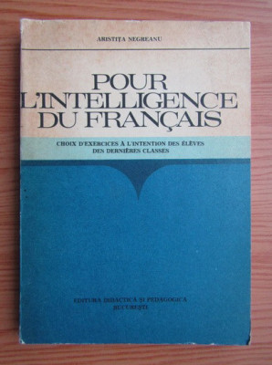 Aristita Negreanu - Pour l&amp;#039;intelligence du francais (1977) foto