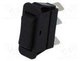 Comutator rocker BULGIN SP3T 3 poziții 16A 250VAC negru