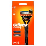 Aparat de ras pentru barbati Fusion5 + rezerva, 1 bucata, Gillette