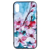 Husa iPhone X/XS, TPU+PC, Print UV 3D, Flowers, Protectie Premium
