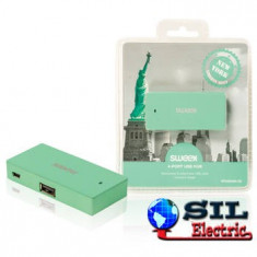 Hub USB 4 porturi New York verde Sweex foto