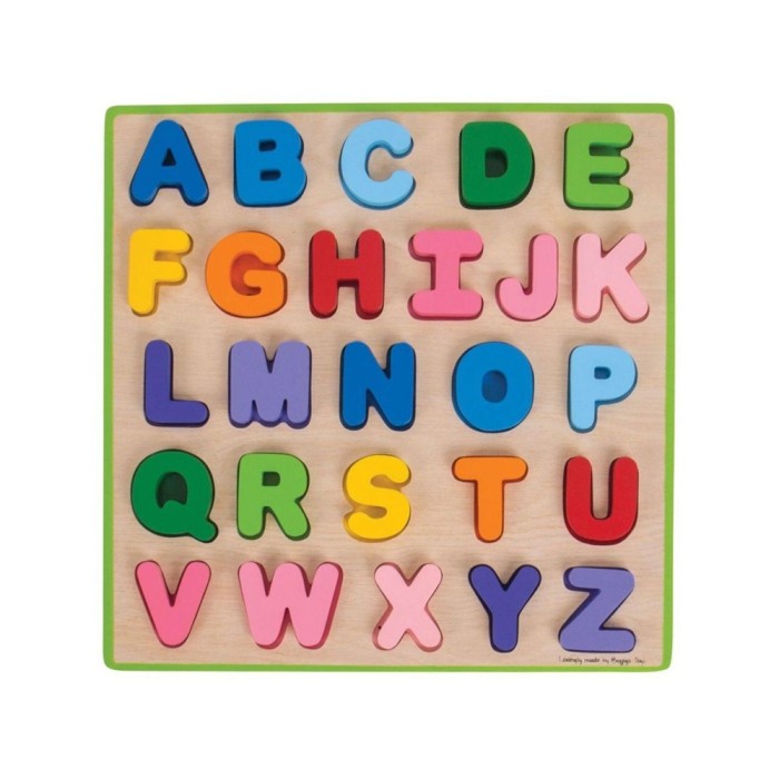Puzzle colorat - alfabet