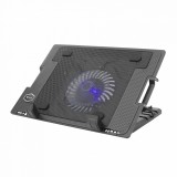 Cumpara ieftin Cooling Pad Laptop SBOX CP-12, 17,3&amp;#8243;, Iluminare Led, NBA00128, Negru
