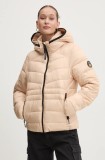 Superdry geaca femei, culoarea bej, de iarna, W5011724A-2WV