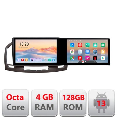 Navigatie Opel Insignia 2009-2013 Kit-114 Edotec 2 ecrane 8 core 4+128 21.6 inch Incell android Wifi 5Ghz gps internet a CarStore Technology foto