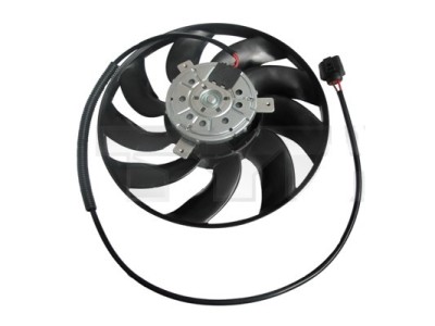 GMV ventilator radiator VW Transporter T5, 2003-2016, motor 2.0, 3.2 V6 benzina; 1.9 TDi, 2.5 TDI, diesel, 420 mm, SRLINE Polonia foto