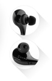 Casti cu microfon in-ear, bluetooth 3.0, forever bsh culoare negru