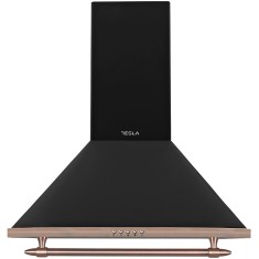 Hota decorativa retro Tesla DC600ABP, 60cm, Negru1 motor 190W, 630m3/h, 3 trepte, LED 2x2W