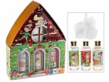 Set cadou Craciun 3 geluri dus, burete cm 15 x 4 x 19 H,3 x 80 ml