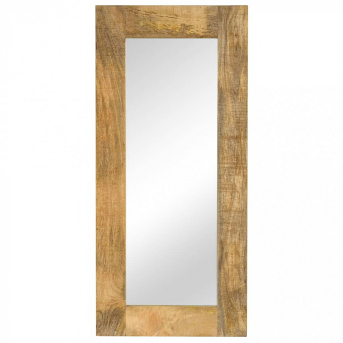 Oglindă, lemn masiv de mango, 50 x 110 cm