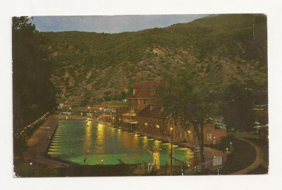 FS3 - Carte Postala - SUA - Glenwood Spring, Colorado, Hot spring pool 1968 foto