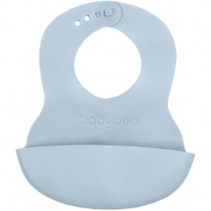 BabyOno Be Active Soft Bib bavețică Blue 6 m+ 1 buc