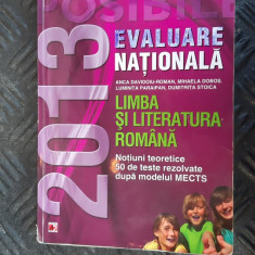 EVALUARE NATIONALA LIMBA SI LITERATURA ROMANA NOTIUNI TEORETICE 50 TESTE