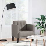 Gossi canapea scaun cu cotiere, gri taupe, 53 cm, textil