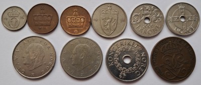 Norvegia, Lot monede foto