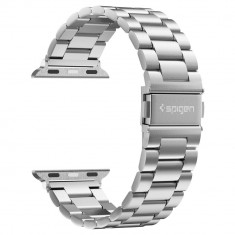 Curea otel inoxidabil Spigen Modern Fit compatibila cu Apple Watch 1/2/3/4/5/6/7/SE (42/44/45mm) Silver foto