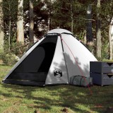 VidaXL Cort camping cupolă 4 persoane alb, țesătură opacă, impermeabil