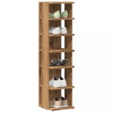 VidaXL Pantofare 2 buc. stejar artizanal, 28x27x102 cm, lemn prelucrat