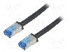 Cablu patch cord, Cat 6a, lungime 1m, S/FTP, LOGILINK - CQ7033S