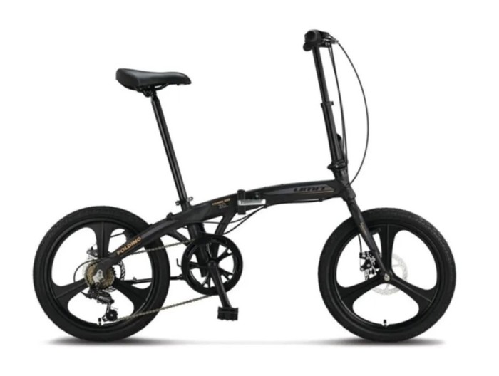 Bicicleta Umit Folding 2D, 6 viteze, pliabila, cadru aluminiu, roata 20&quot;, culoar... Cod:52037000003